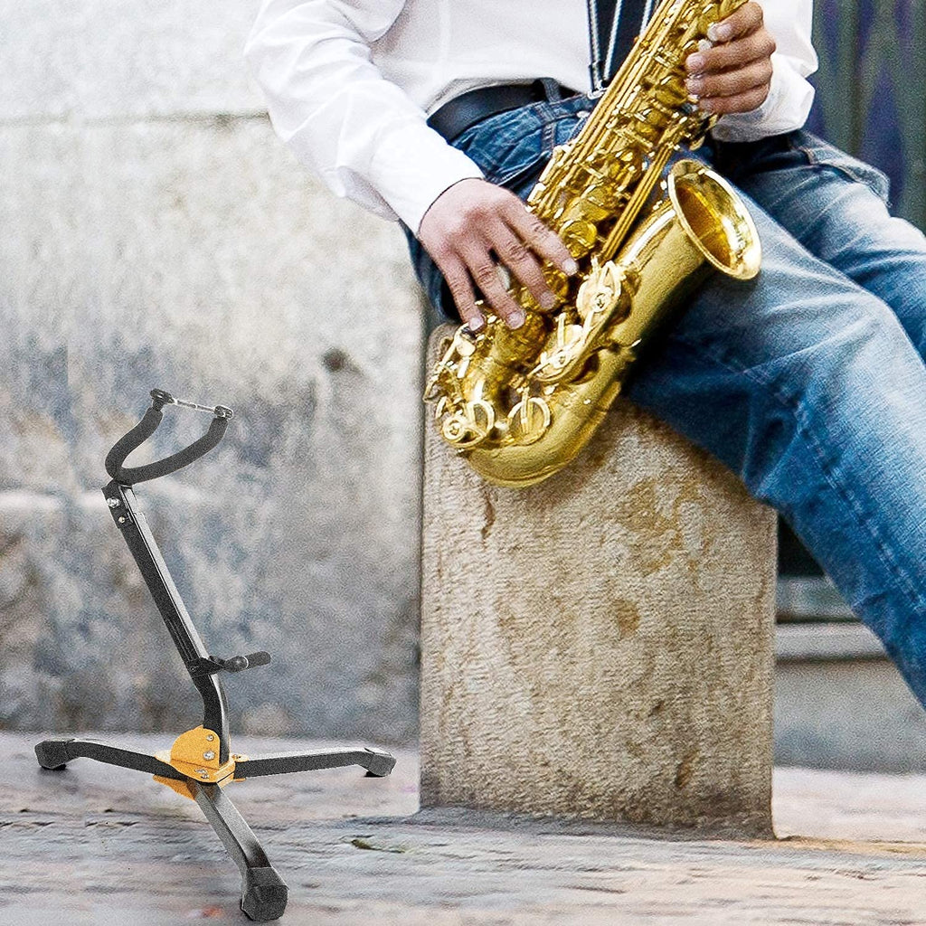 Folding Adjustable Metal Saxophone Stand Y354653