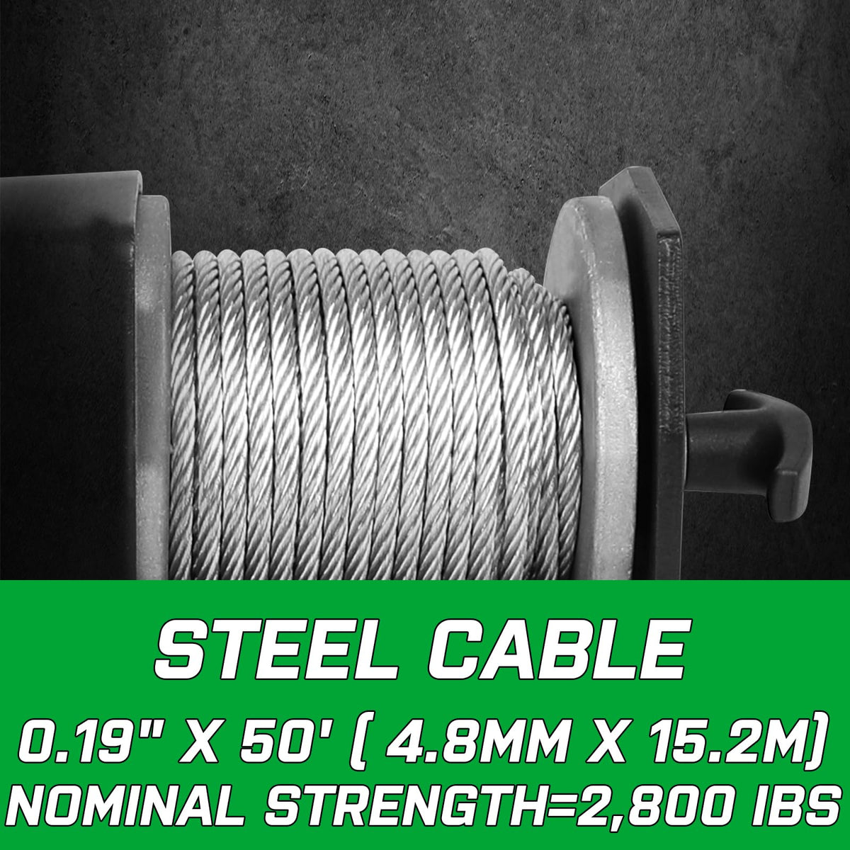 2000lb ATV Winch with Steel Cable A550739