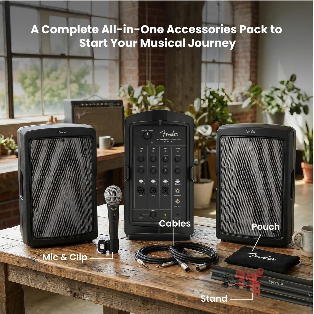 Portable PA System with Microphone Kit R20784