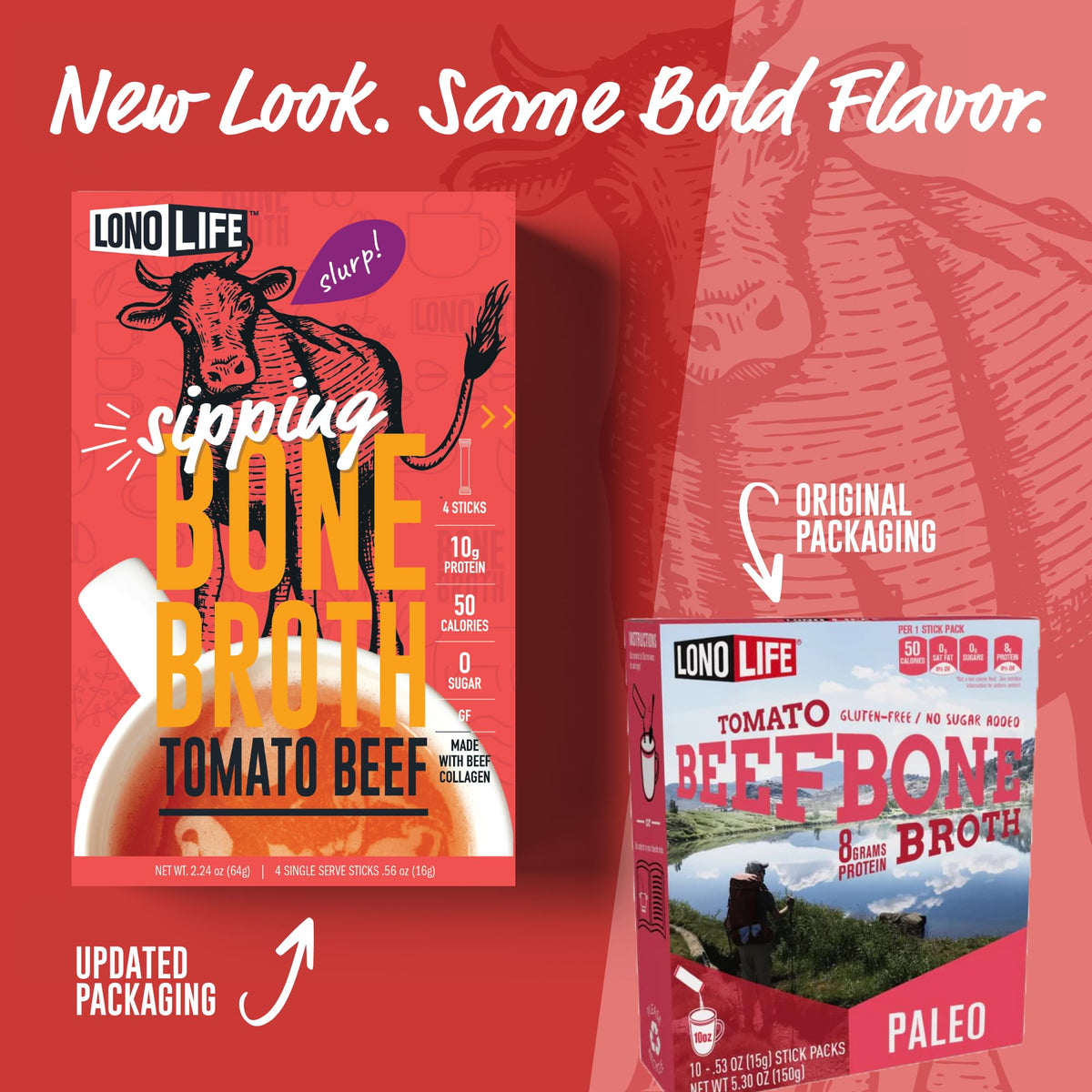 Tomato Beef Bone Broth Packets 10 Pack P84603