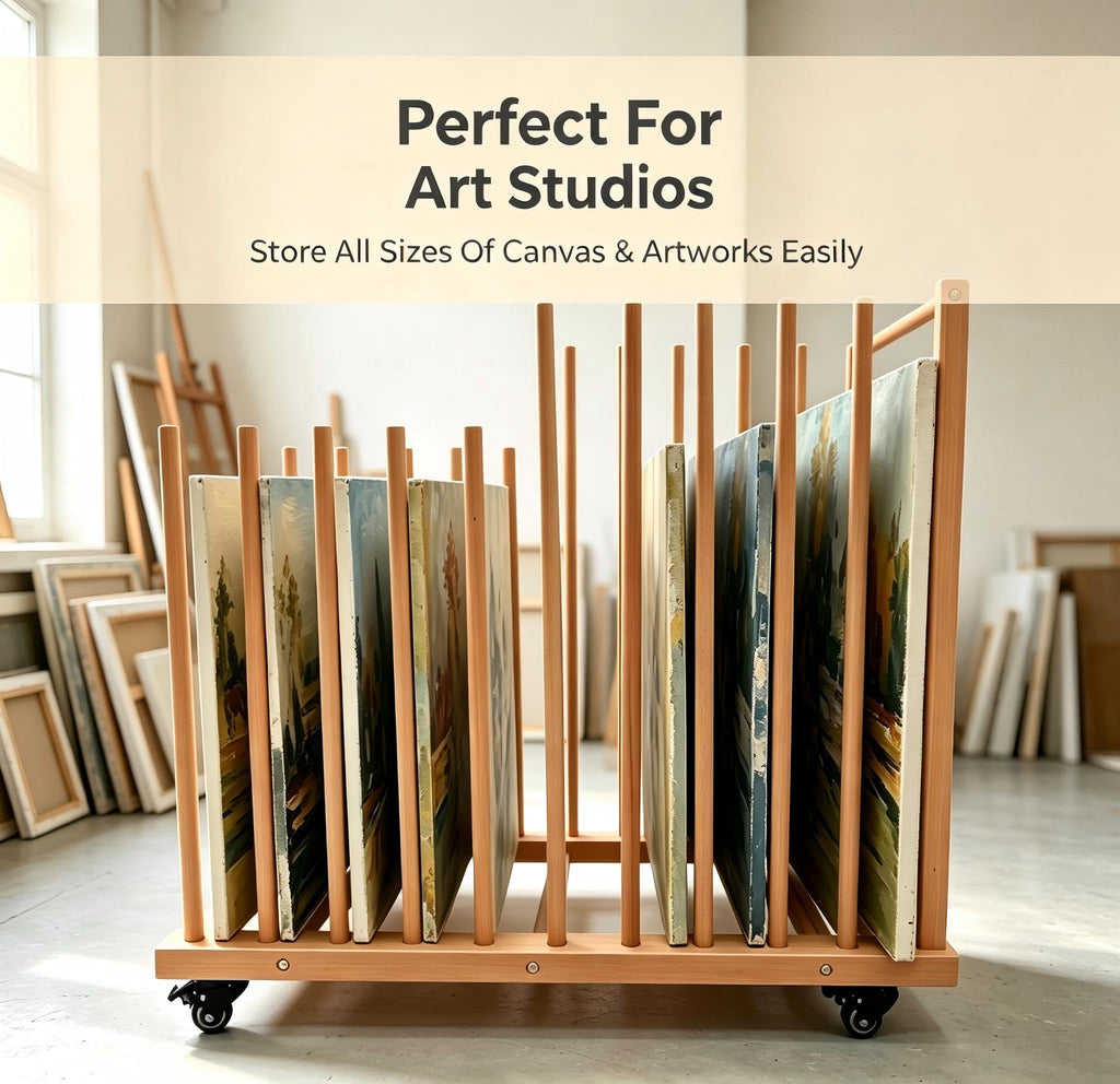 Art Storage Rack with Wheels M6203