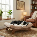 Wood Dog Bed Frame with Foam Mattress C6898