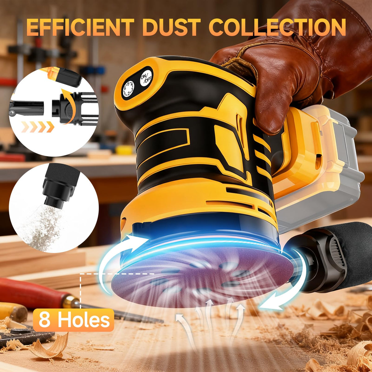 Cordless Random Orbital Sander D377700