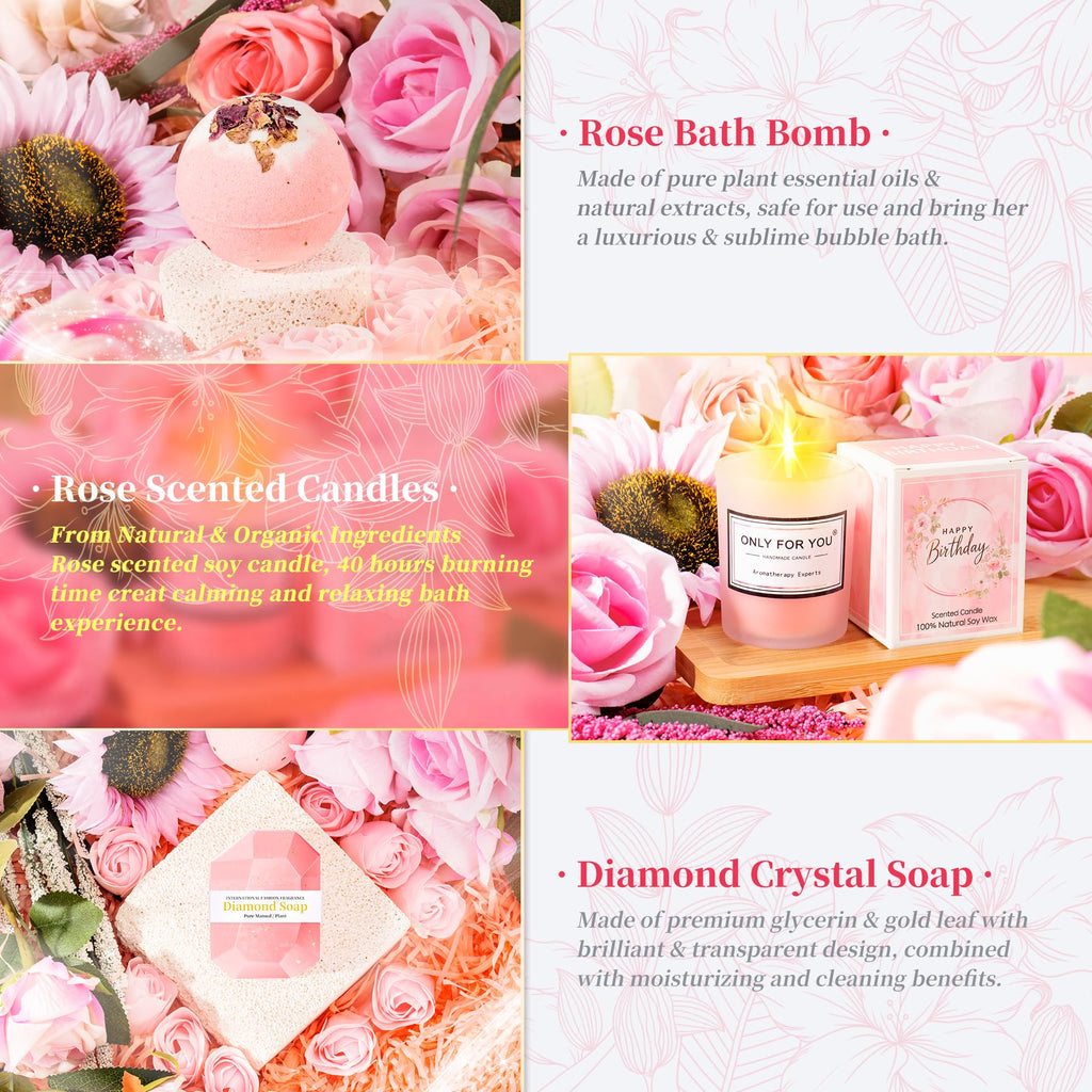 Pink 15 Pc Self Care Spa Gift Set X76097