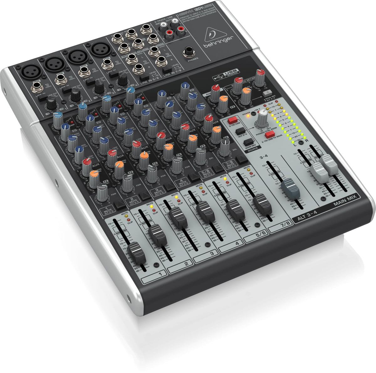 12-Input 2/2-Bus Mixer with Mic Preamps and USB Audio Interface Z318641