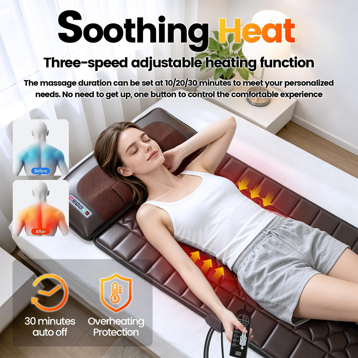 Full Body Massage Mat with Heat Z80832