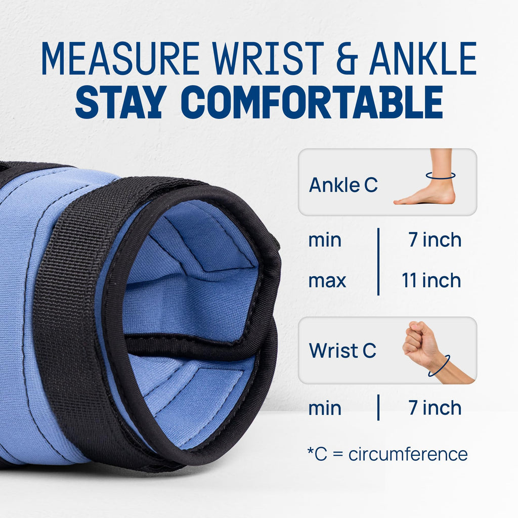 Adjustable Wrist & Ankle Weights 3.5/5 LB Pair V878