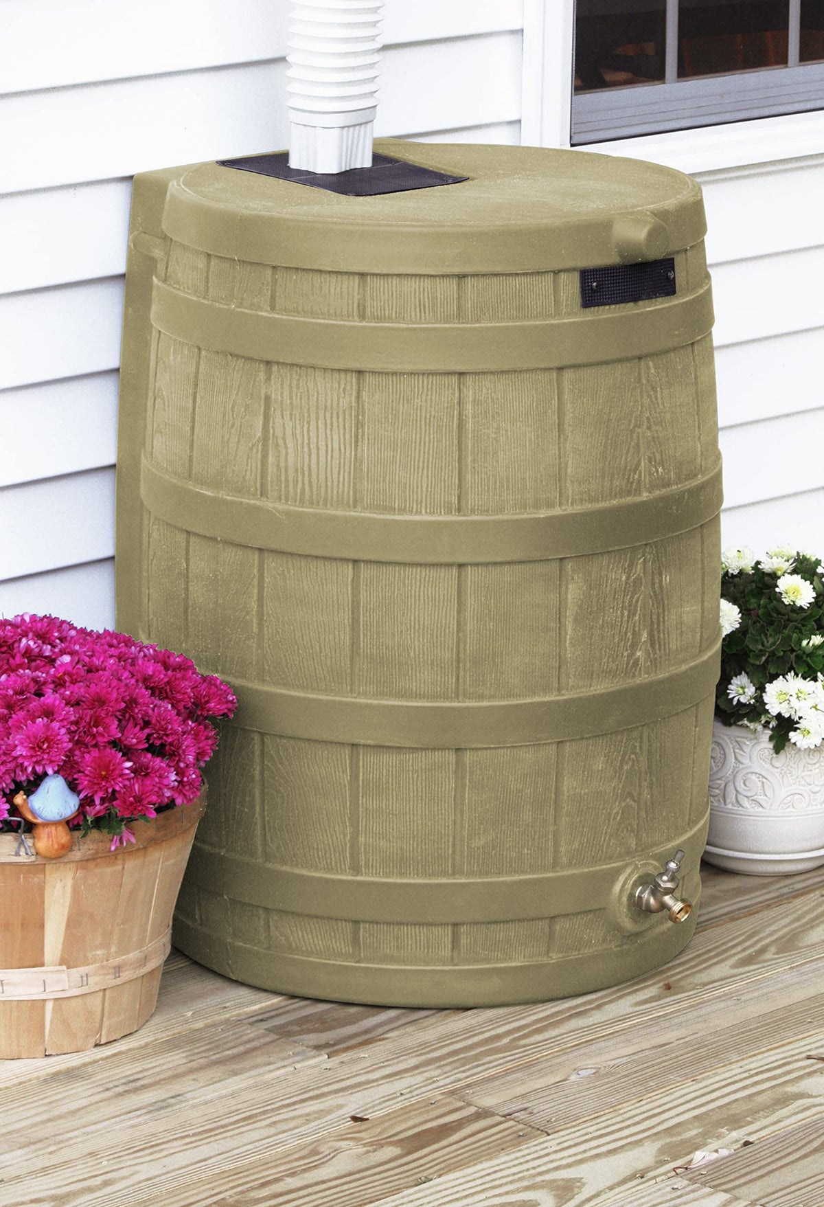 50 Gallon Rain Barrel with Diverter Kit T5496