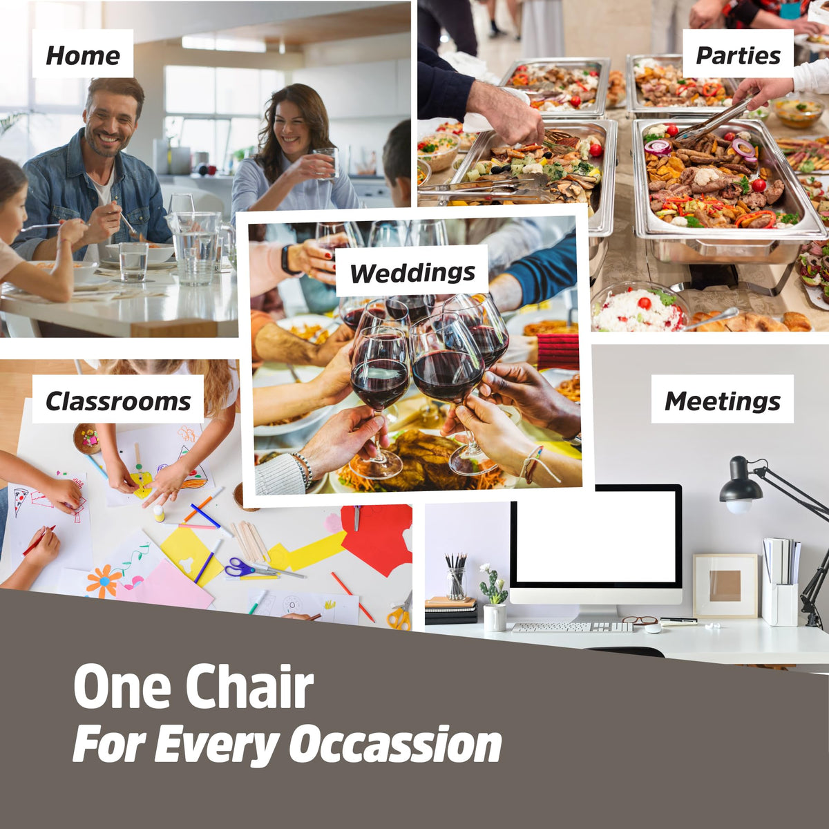 10 Pack Black Plastic Folding Chairs O136745