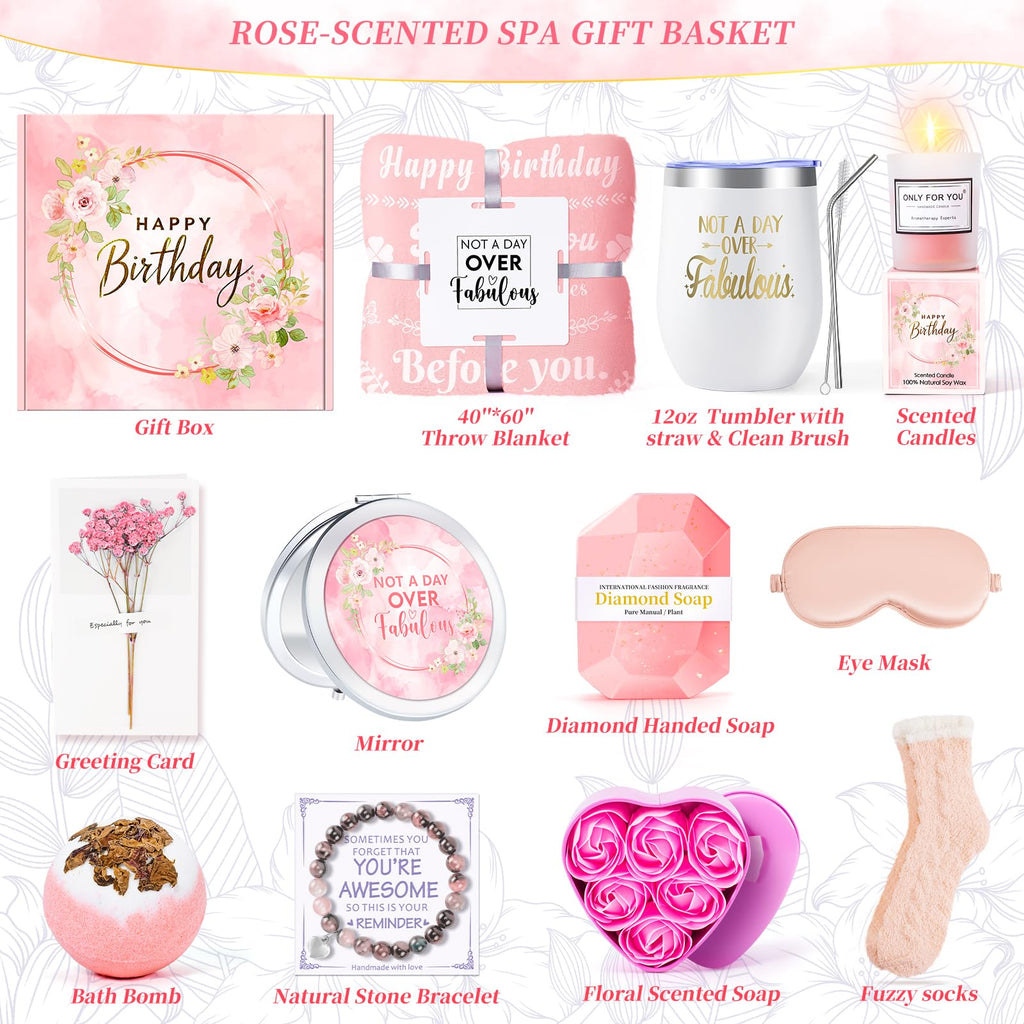 Pink 15 Pc Self Care Spa Gift Set X76097