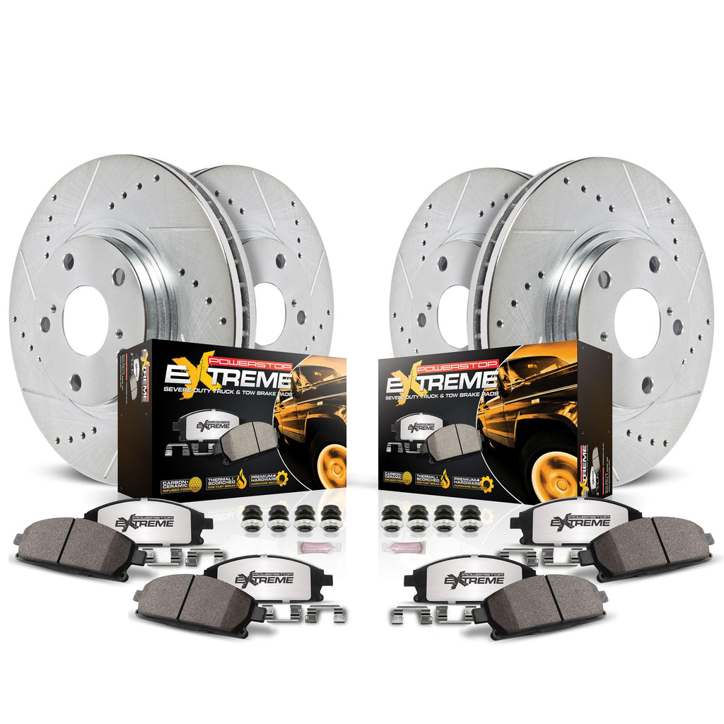 Front & Rear Brake Pad & Rotor Kit W309