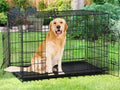 48" Heavy Duty Folding Wire Metal Dog Crate with Divider V542078