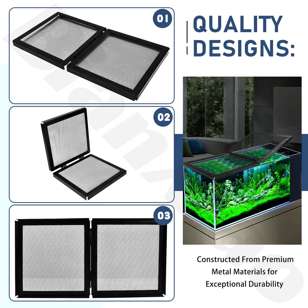 Hinged Door Aquarium Screen Cover E729