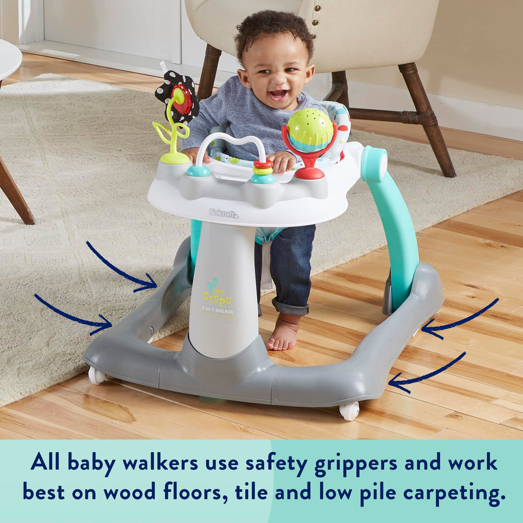 Foldable Adjustable Baby Walker with Wheels W75085
