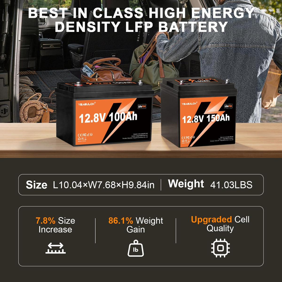 12V 150Ah LiFePO4 Lithium Battery N49056