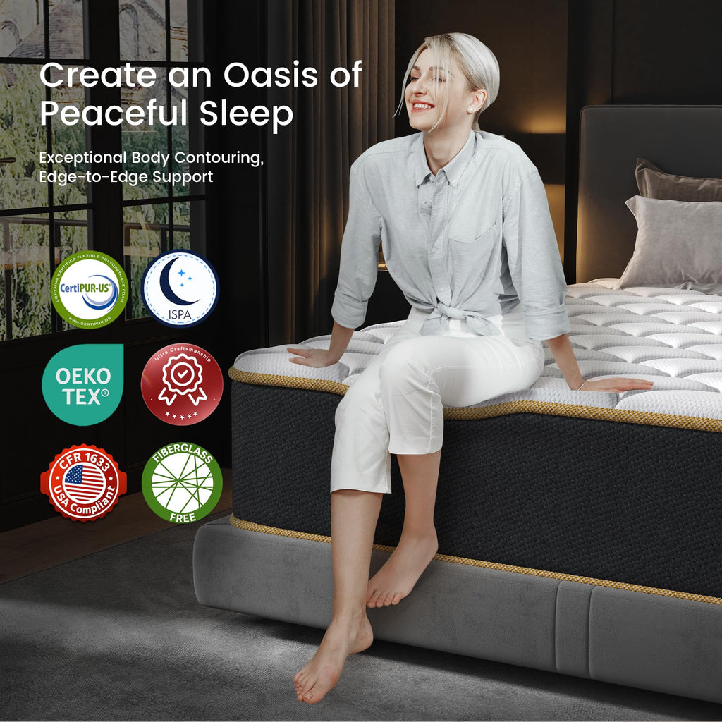 Full Size 8 Inch Gel Memory Foam Hybrid Mattress I39752