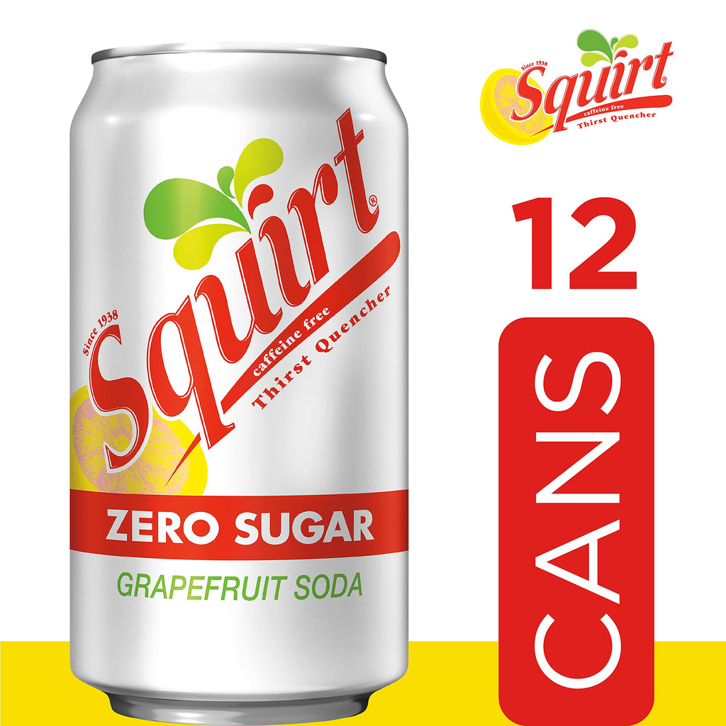 Zero Sugar Grapefruit Soda, 12 fl oz cans, 12 pack T9781