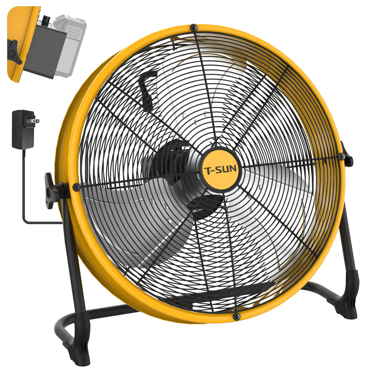 16" Cordless Battery Powered Fan M5548