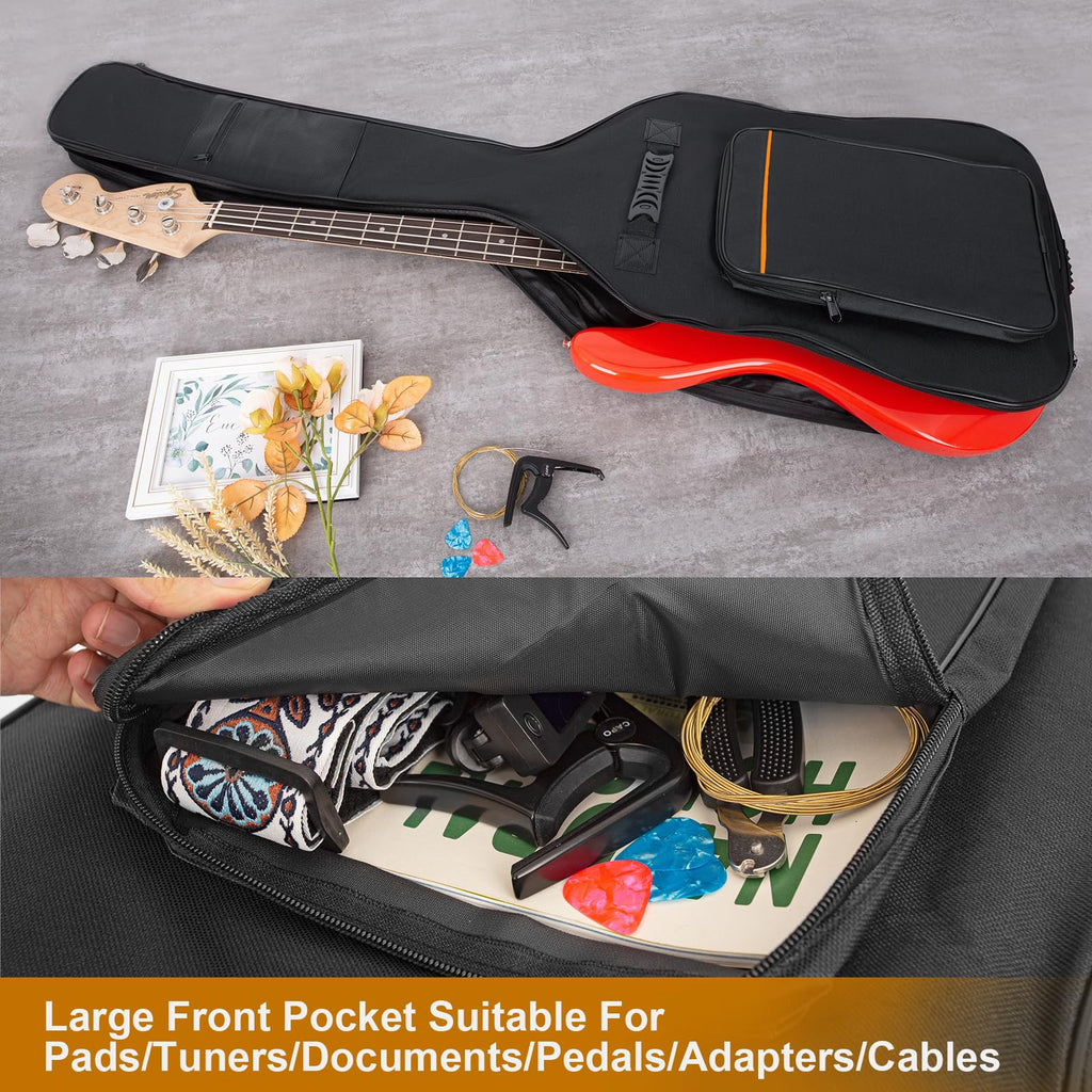 Black Padded Waterproof Bass Guitar Bag S852813