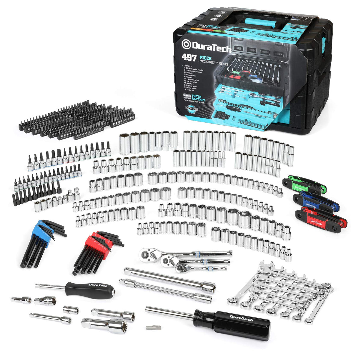 497-Piece Mechanics Tool Set with Tool Box L5435