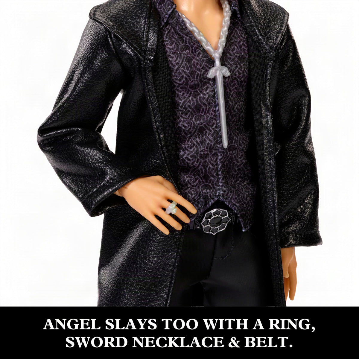 Buffy & Angel Dolls 2-Pack with Faux Leather Clothes H4367