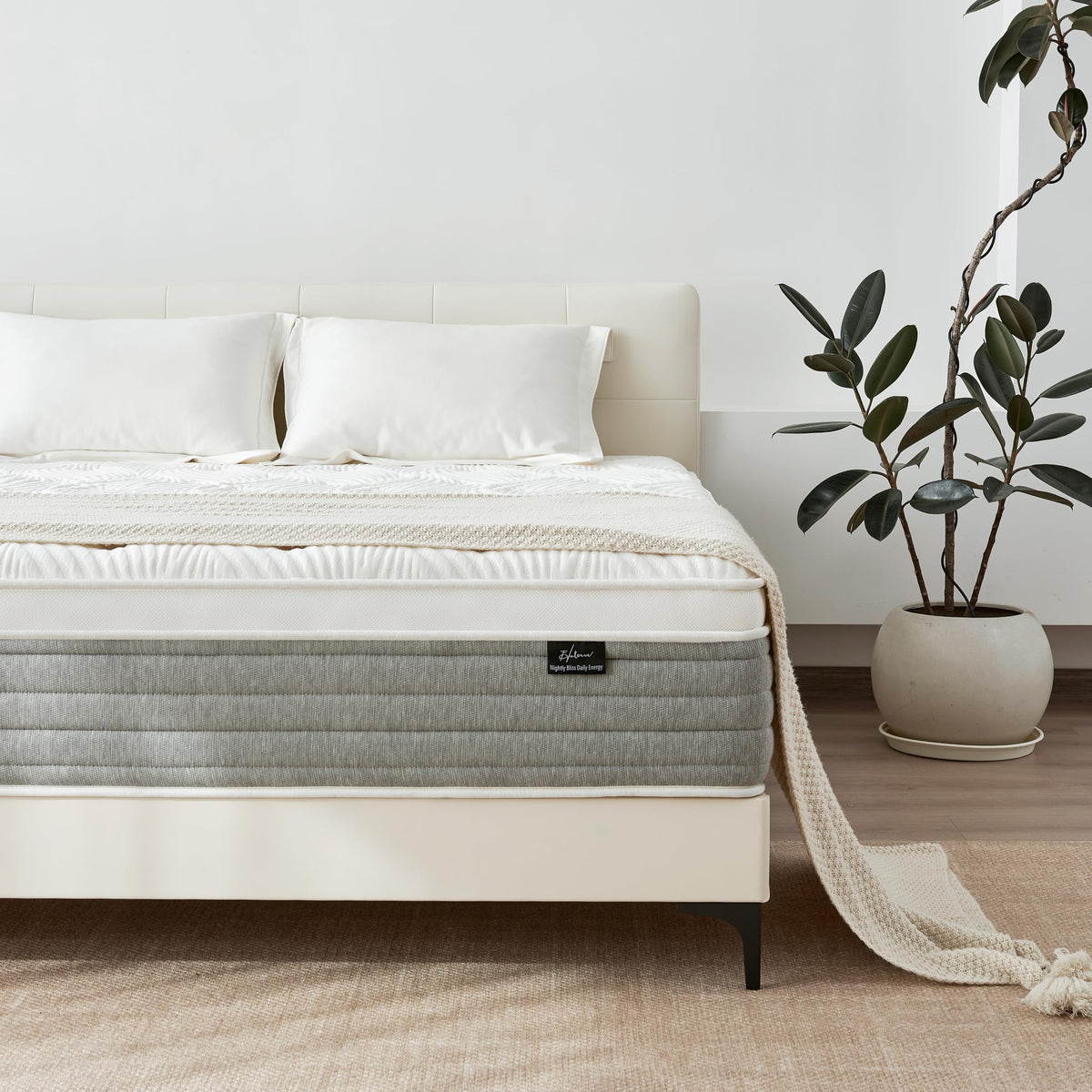 12 Inch Medium Firm Full Size Hybrid Mattress in a Box H40447